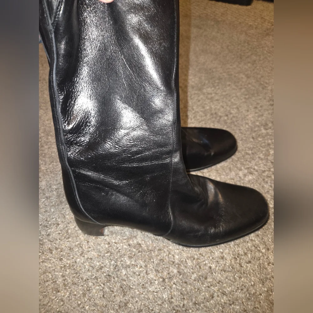 Vintage Cole Haan Womens Boots Sz 10 Mid Calf Leather - Picture 5 of 8